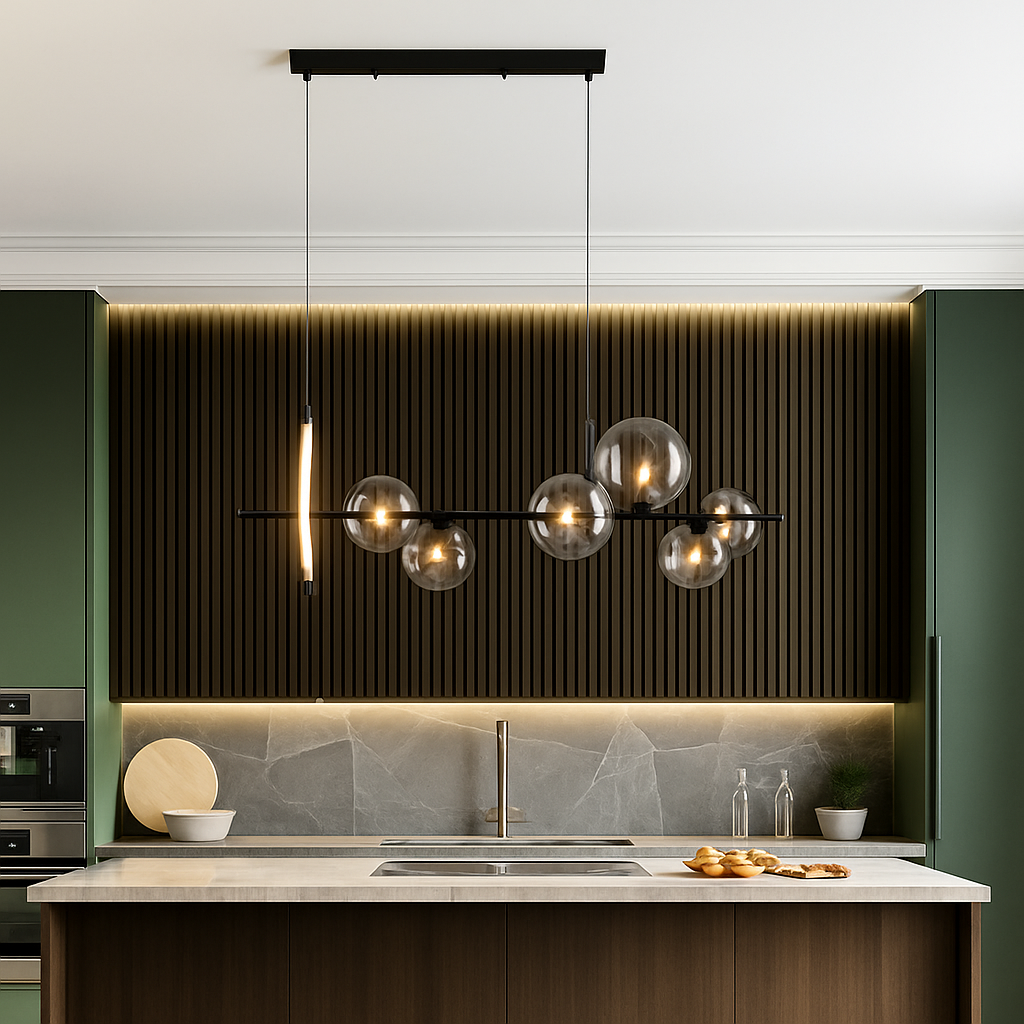 lustre mondern à bulles pour éclairage d'intérieur décoratif