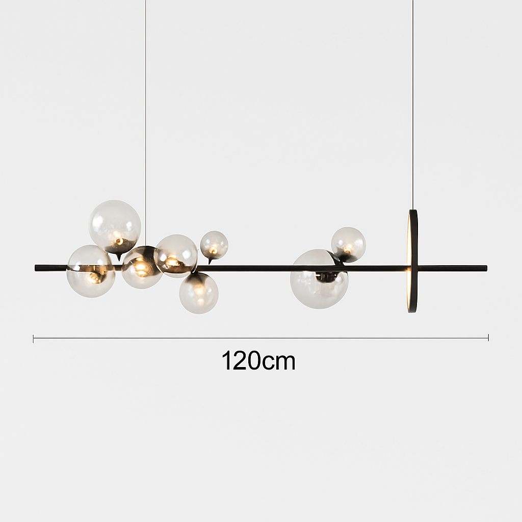 lustre mondern à bulles pour éclairage d'intérieur décoratif