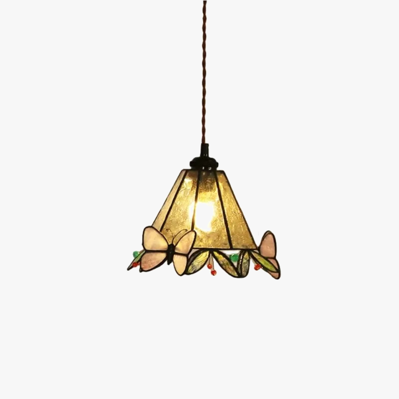 lustre multicolore style tiffany pour éclairage intérieur enfants