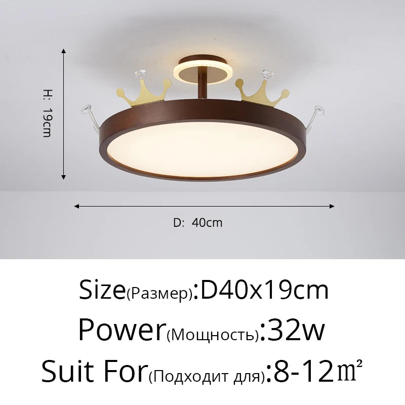 lustre nordique créatif couronne oiseau pour chambre enfants