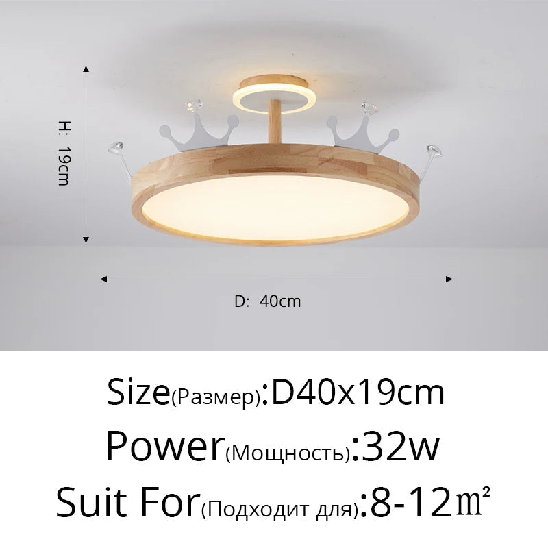 lustre nordique créatif couronne oiseau pour chambre enfants