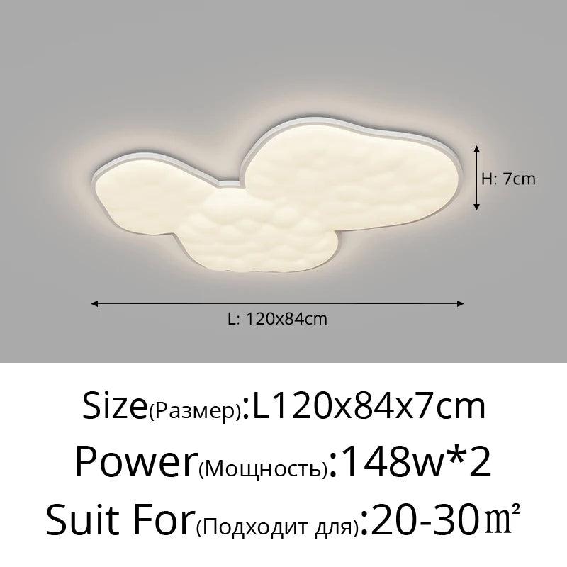 lustre nordique créatif lumière luxe nuage moderne