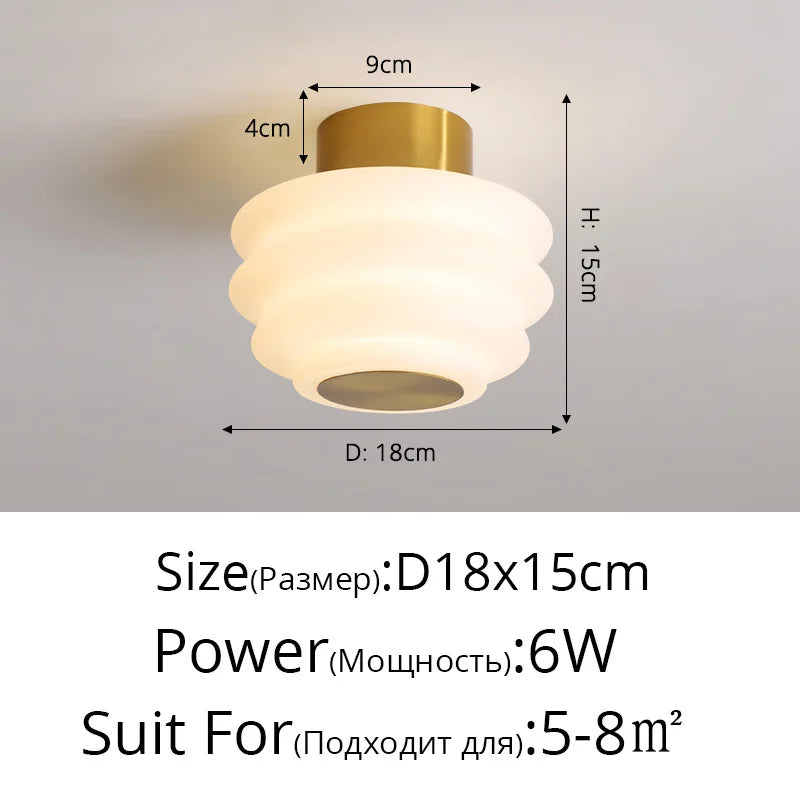 lustre nordique créatif à tête unique moderne