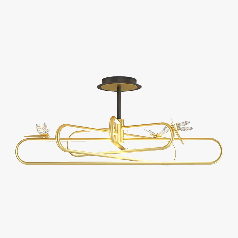 lustre nordique de luxe libellule led rétractable moderne