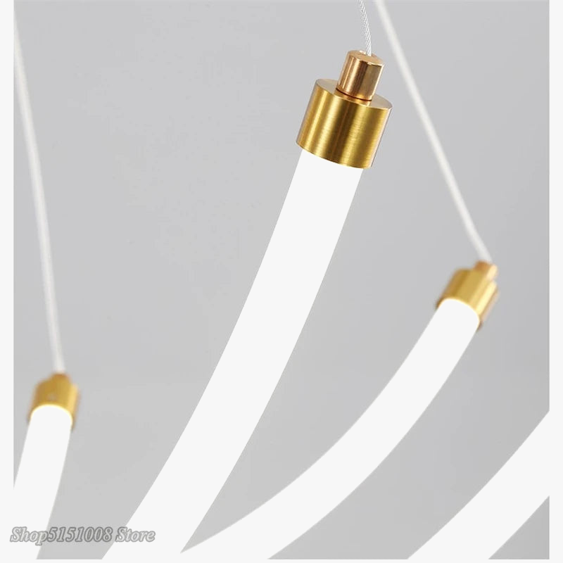 lustre nordique design led en acrylique et métal réglable