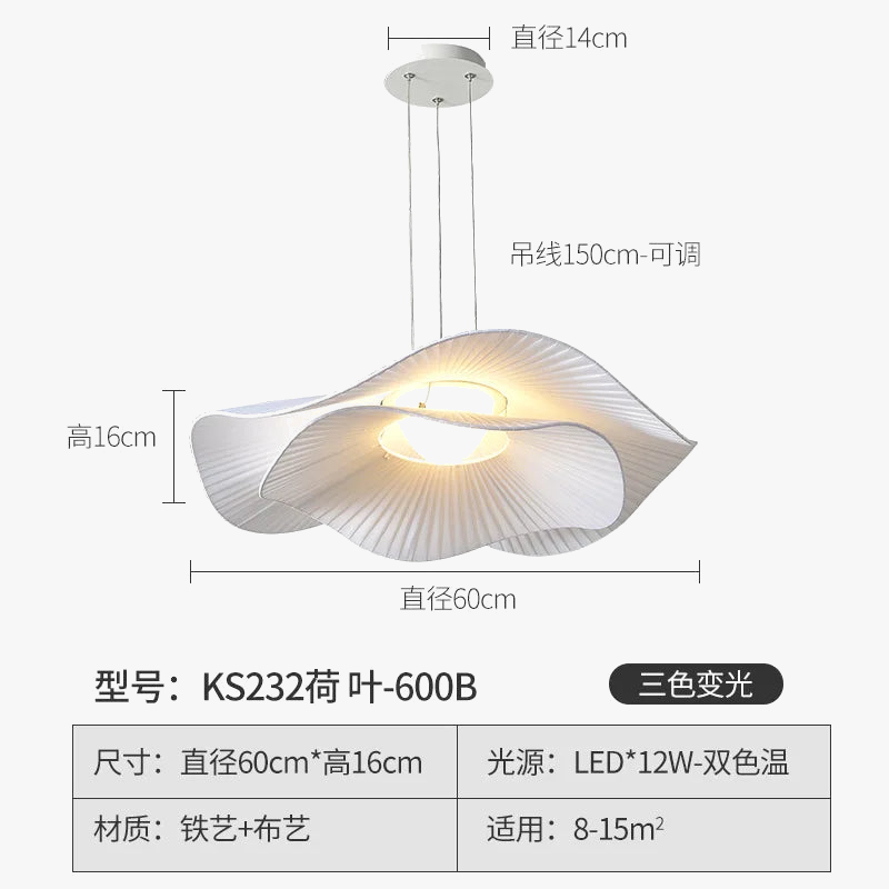 lustre nordique design lotus éclairage led moderne pour intérieur