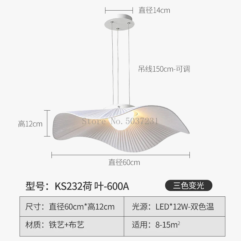 lustre nordique design lotus éclairage led moderne pour intérieur