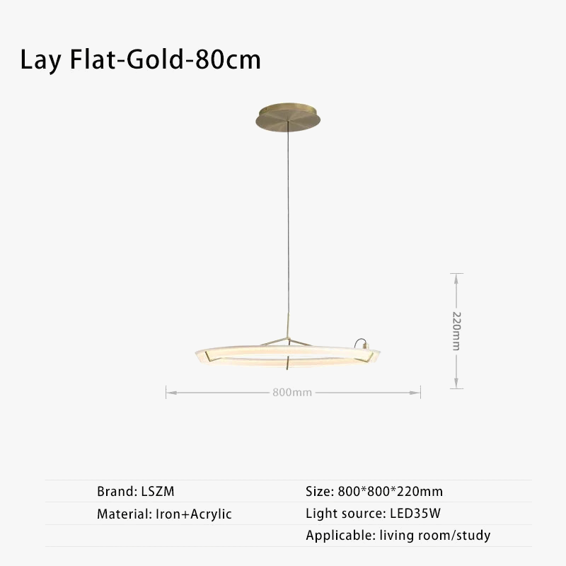 lustre nordique design suspension décorative en acrylique LED