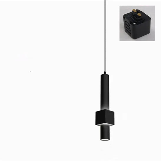 lustre nordique dimmable tube led suspendu éclairage intérieur piste