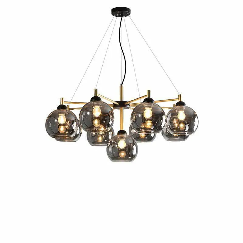 lustre nordique en cuivre verre design moderne avec haricots magiques