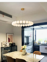Lustre nordique en forme de haricot magique