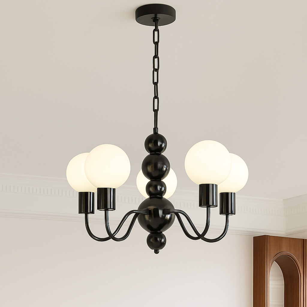 lustre nordique en métal pour décoration intérieure suspendue