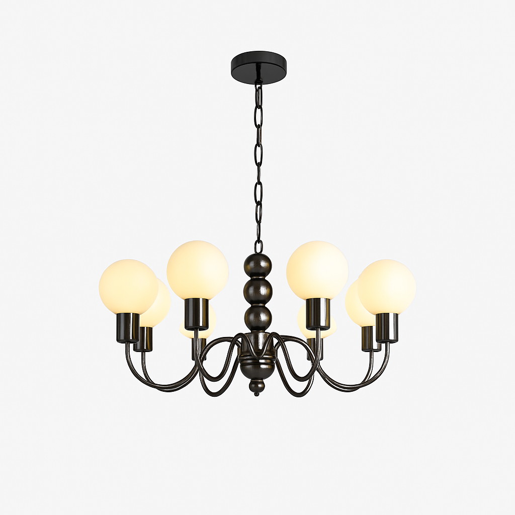 lustre nordique en métal pour décoration intérieure suspendue
