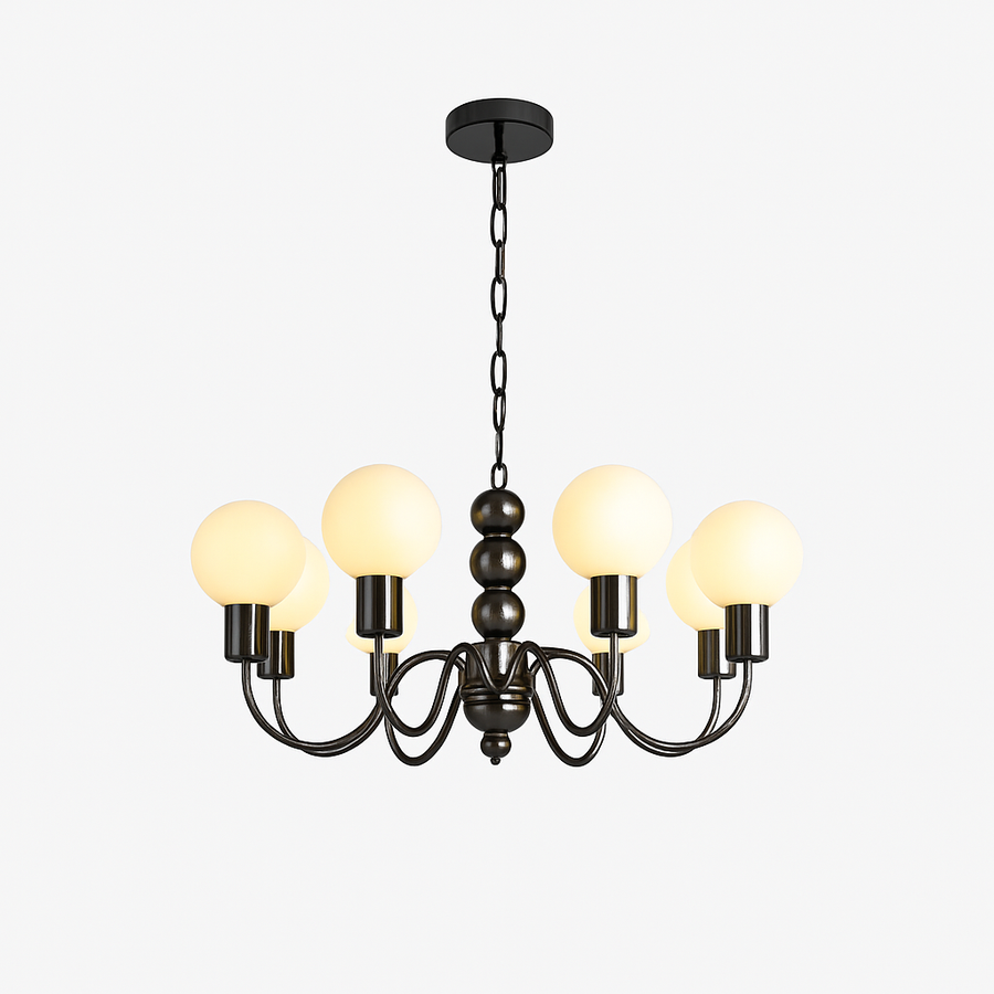 lustre nordique en métal pour décoration intérieure suspendue