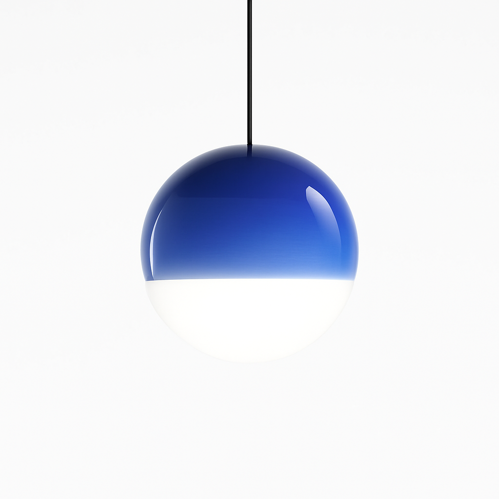 lustre nordique en verre dégradé à suspension led créatif