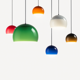 lustre nordique en verre dégradé à suspension led créatif