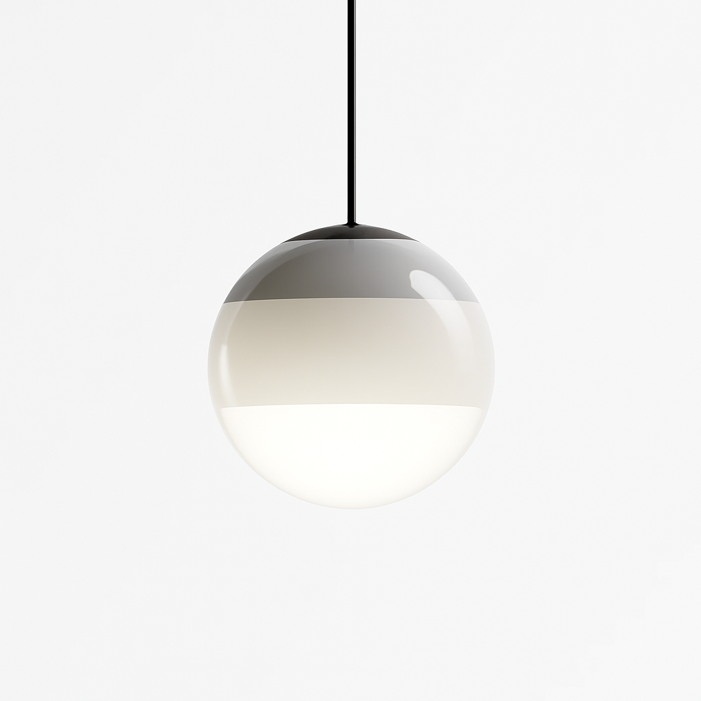 lustre nordique en verre dégradé à suspension led créatif
