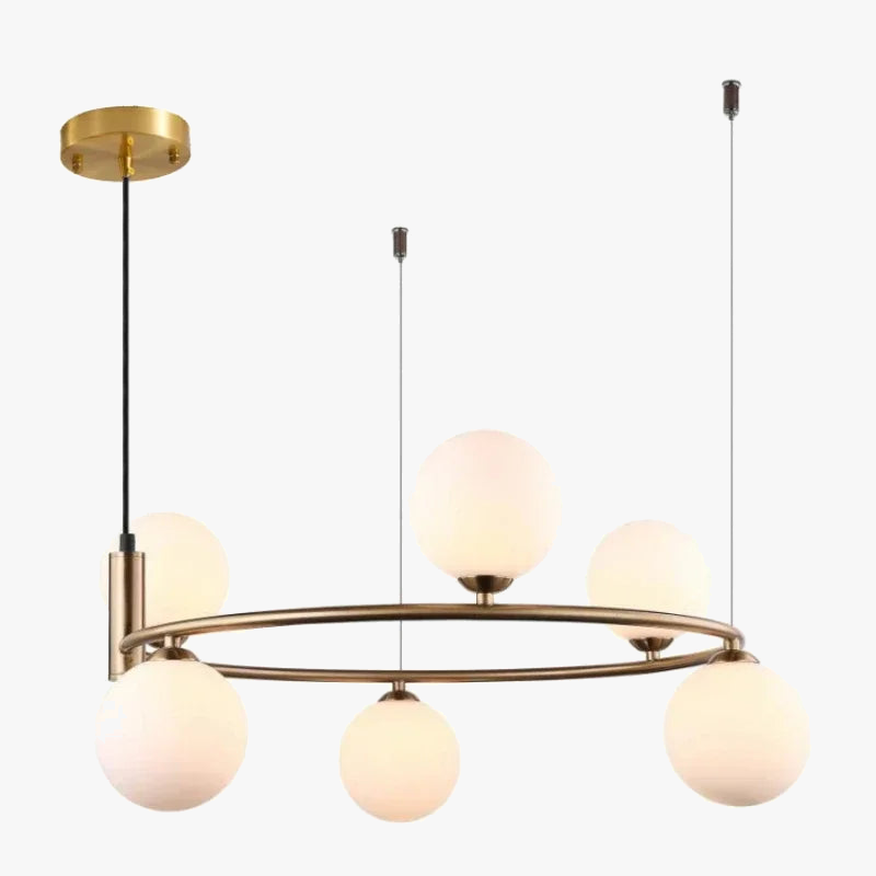 lustre nordique en verre led pour décoration maison
