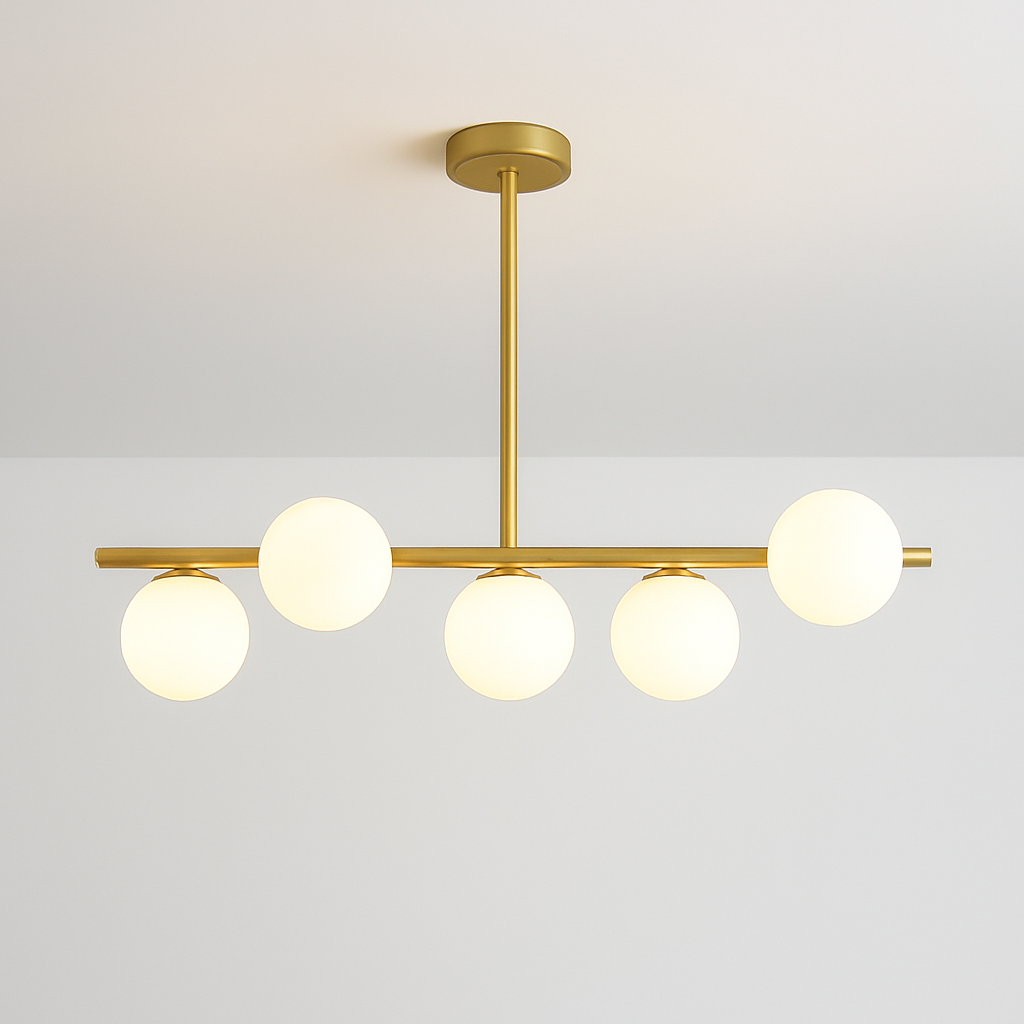 lustre nordique en verre pour éclairage intérieur moderne