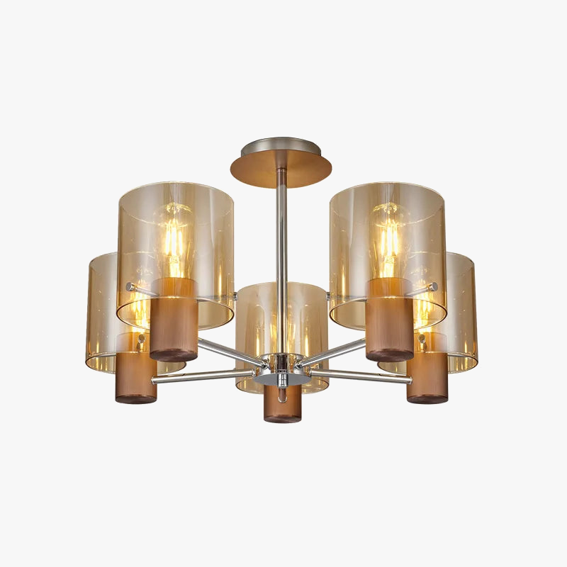 lustre nordique en verre style américain créatif