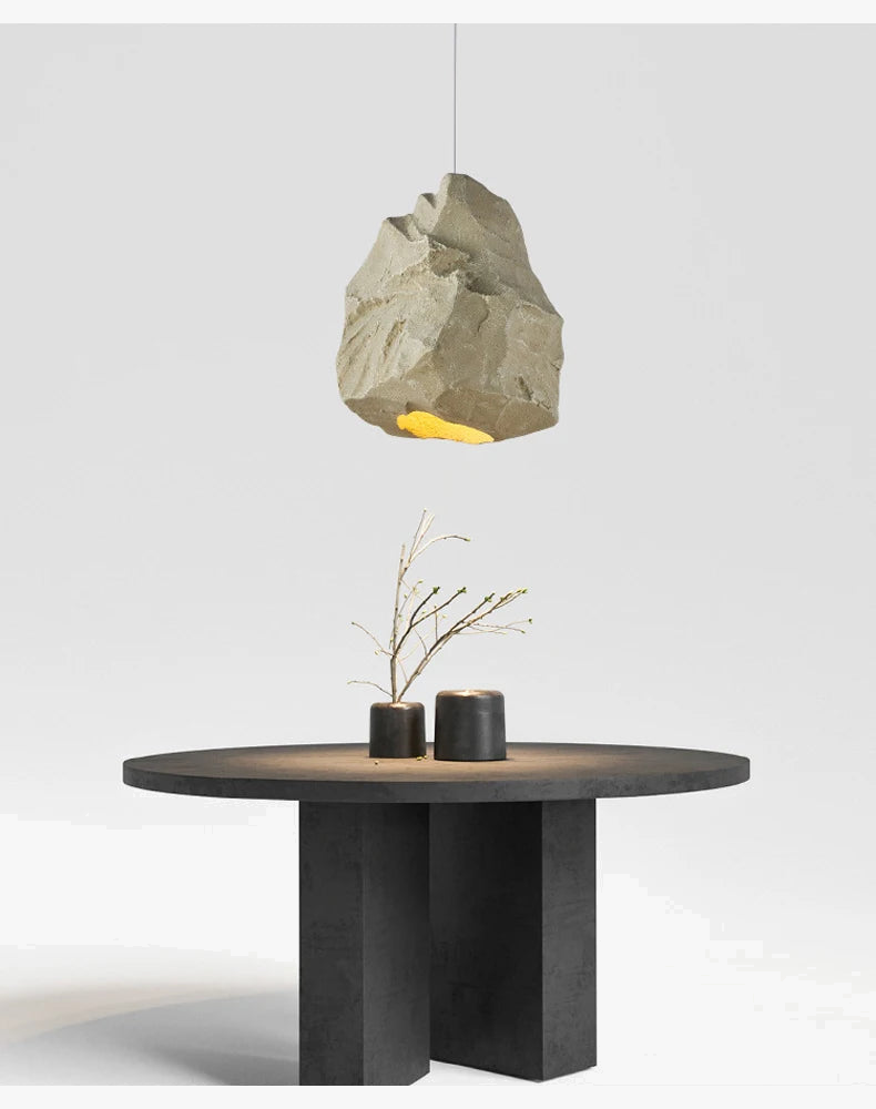 lustre nordique fait main imitation pierre style wabi sabi