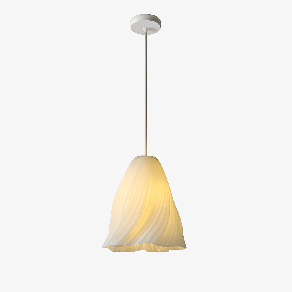 lustre nordique à fleurs imprimées 3d pour restaurant et bar
