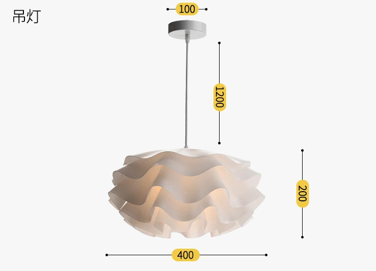 lustre nordique à fleurs pour éclairage intérieur décoratif