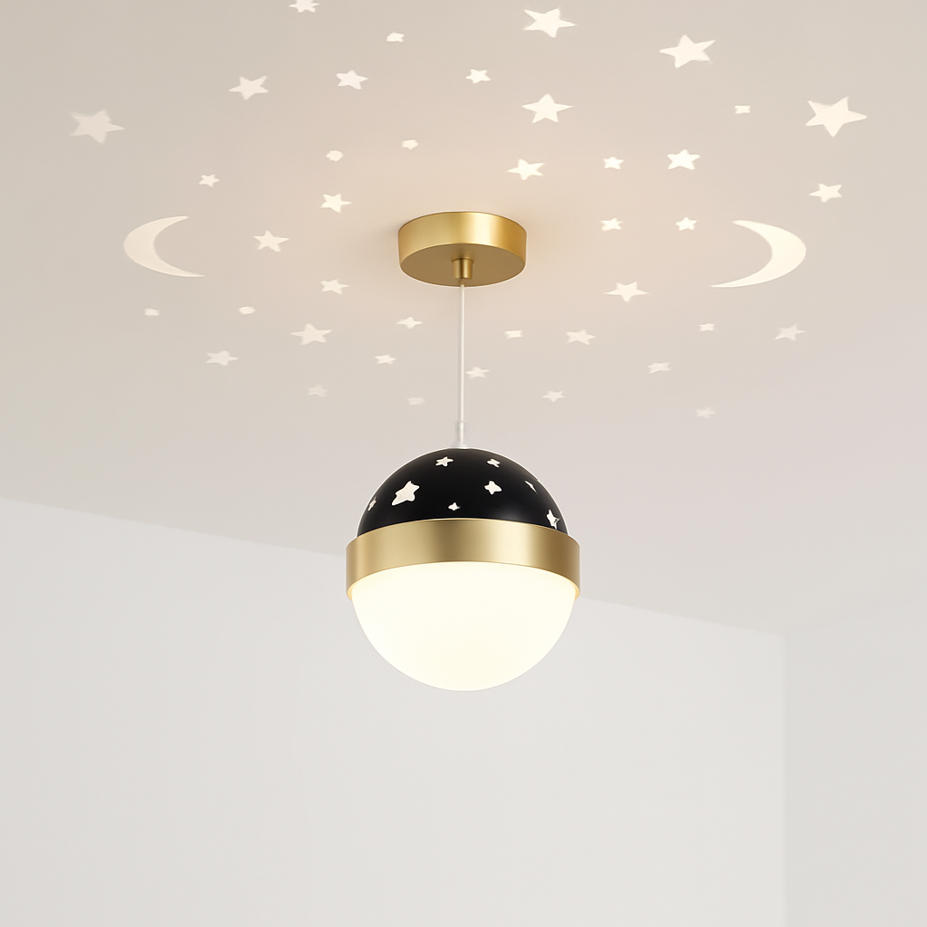 lustre nordique led créatif projection étoile ciel acrylique