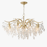 lustre nordique led en cristal de luxe décoration