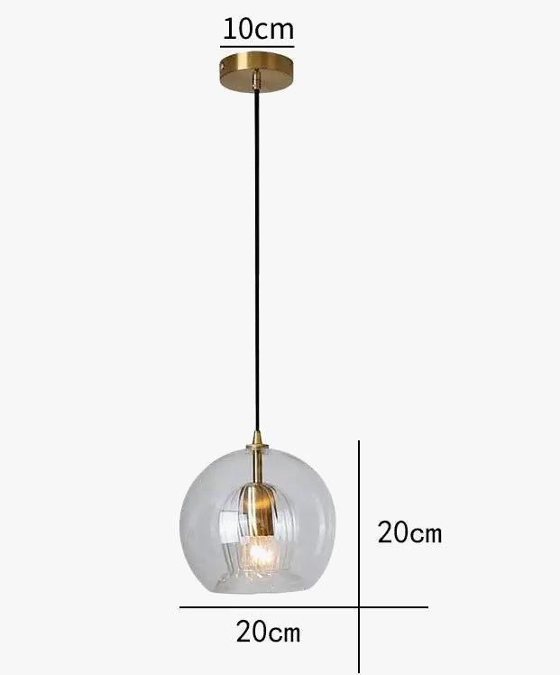 lustre nordique led en verre pour restaurant et bureau
