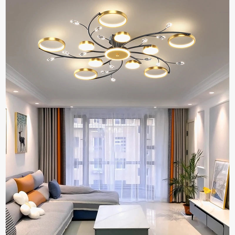 lustre nordique lumineux pour un éclairage intérieur élégant