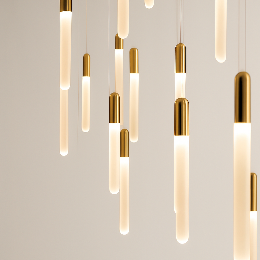 lustre nordique minimaliste suspendu design penthouse villa