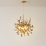 lustre nordique moderne avec lumières led pour décoration intérieure