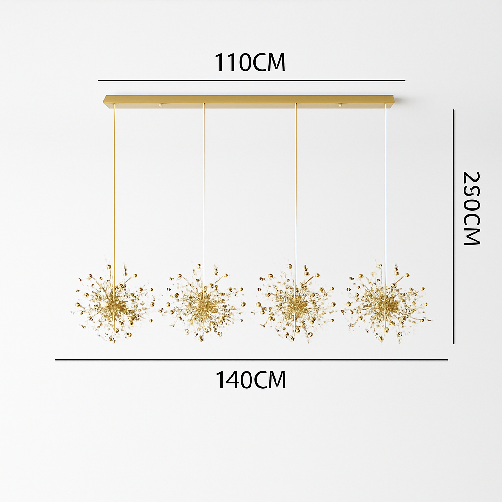 lustre nordique moderne avec lumières led pour décoration intérieure