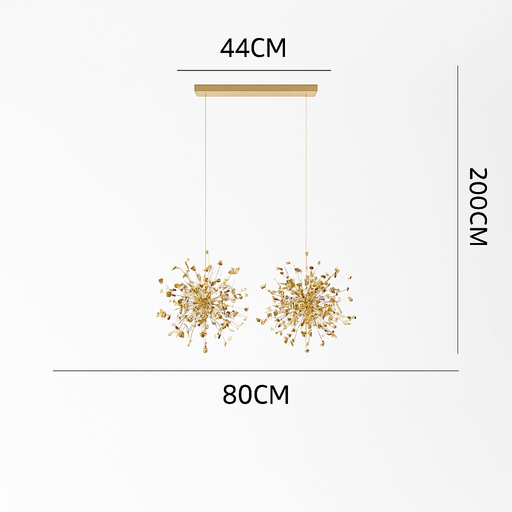 lustre nordique moderne avec lumières led pour décoration intérieure