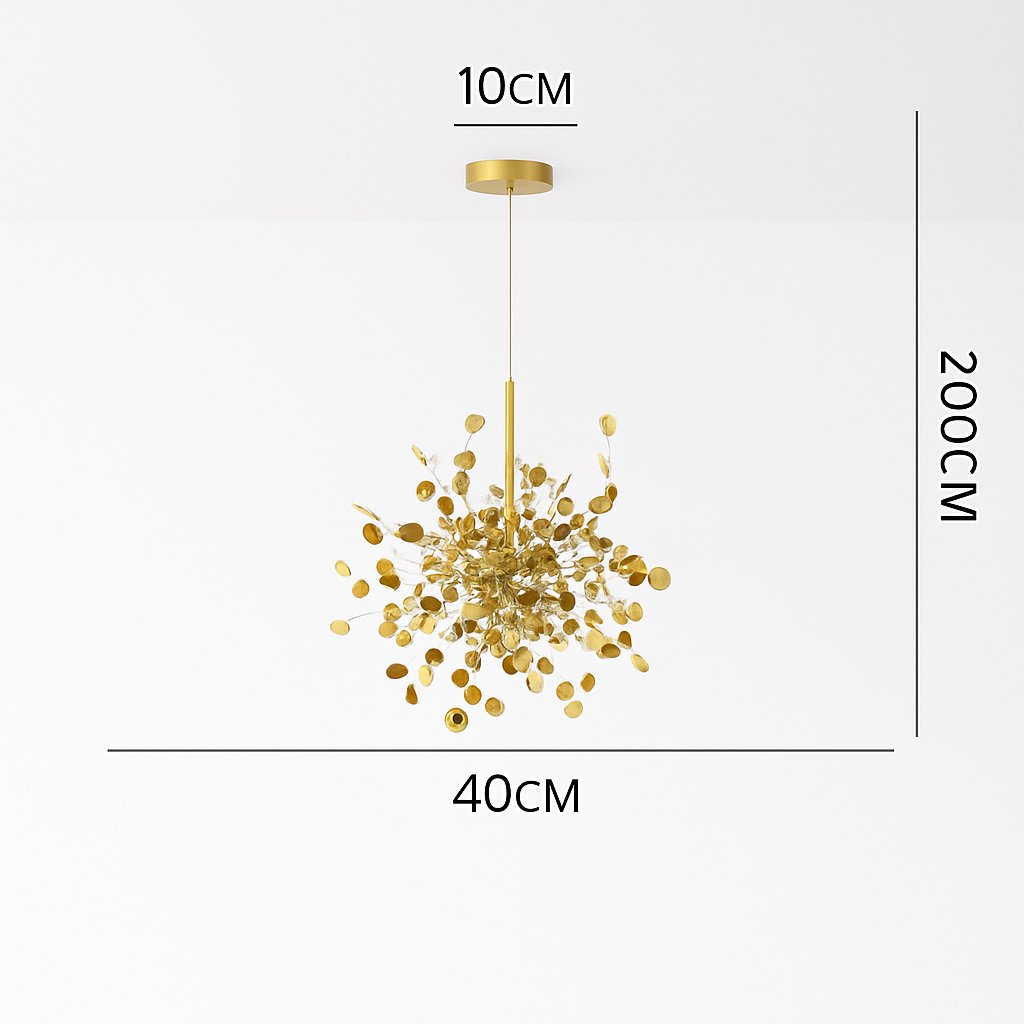 lustre nordique moderne avec lumières led pour décoration intérieure