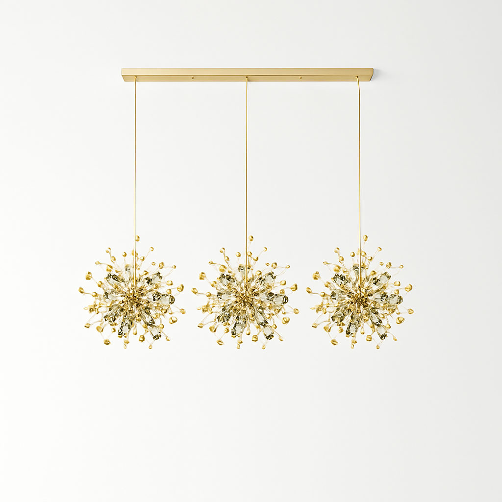 lustre nordique moderne avec lumières led pour décoration intérieure