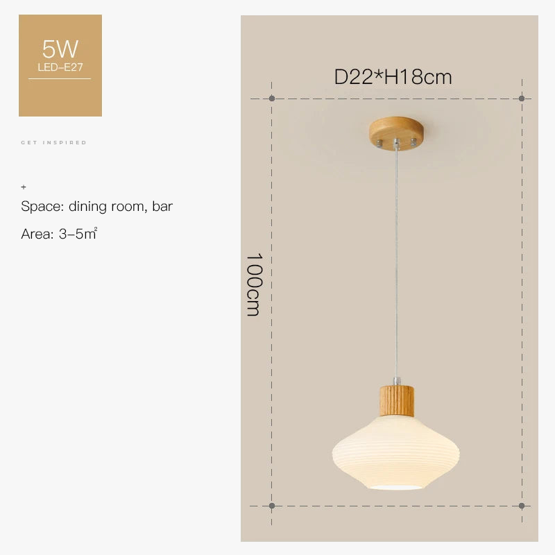 lustre nordique moderne en bois pour intérieur élégant