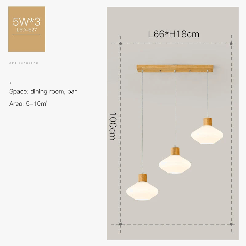 lustre nordique moderne en bois pour intérieur élégant