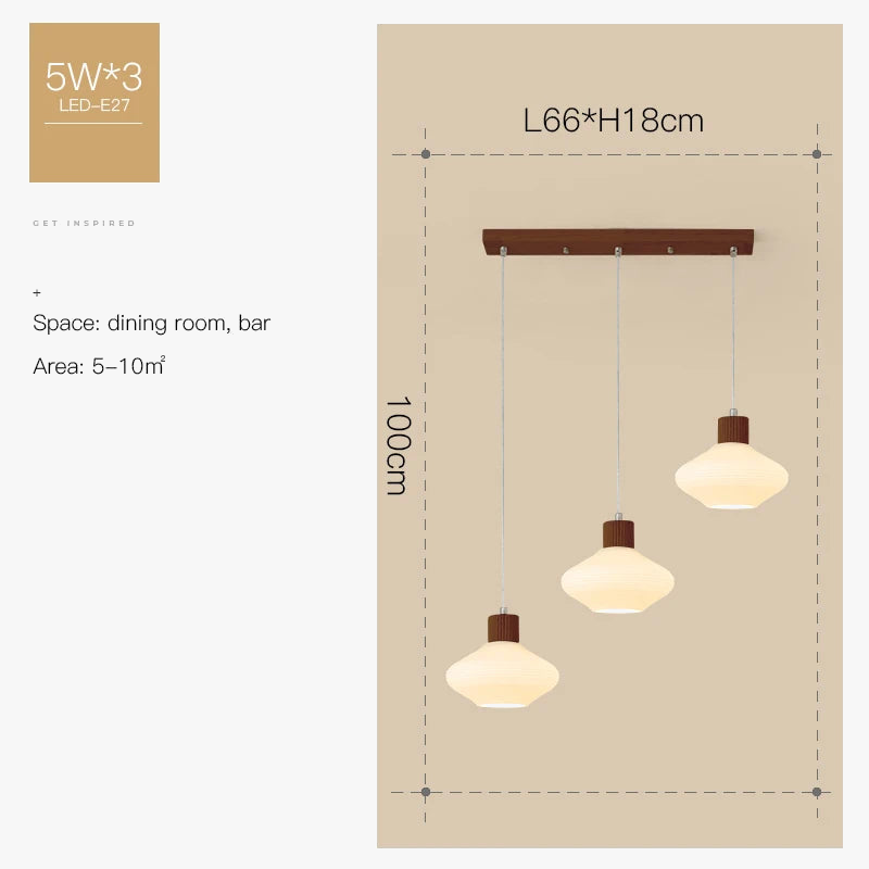 lustre nordique moderne en bois pour intérieur élégant