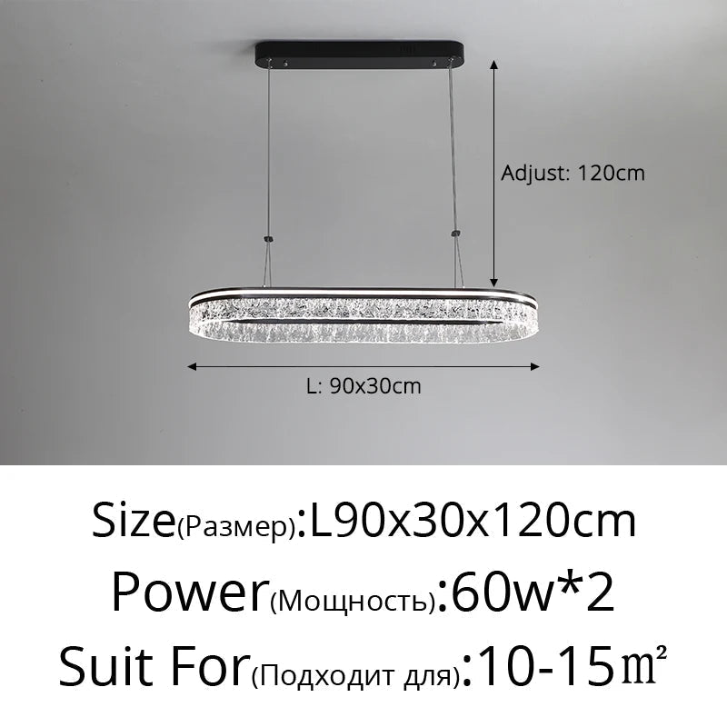 lustre nordique personnalisé spectre complet moderne pour table à manger