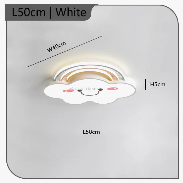 lustre nordique pour chambre d'enfants avec lumières led
