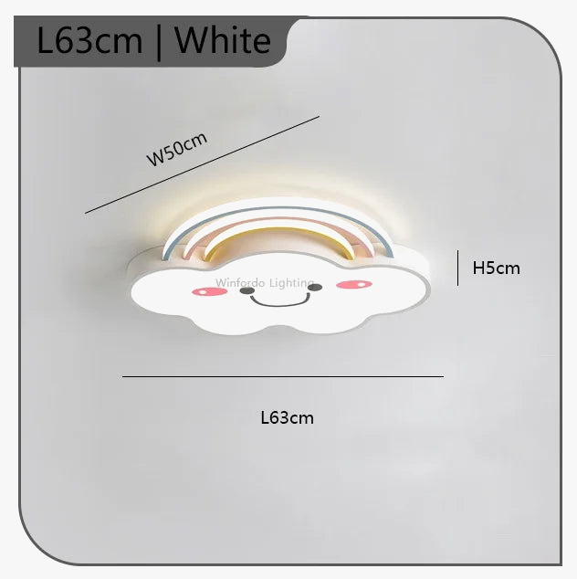 lustre nordique pour chambre d'enfants avec lumières led