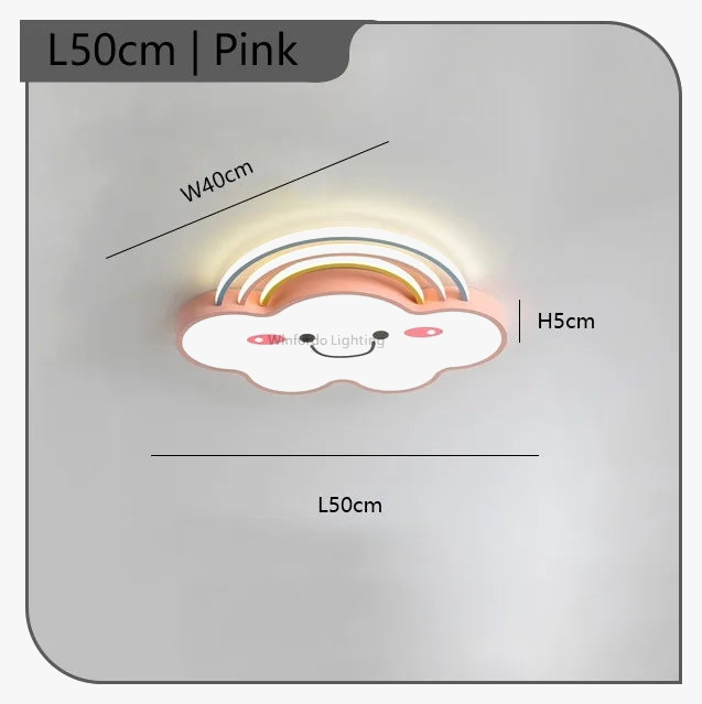 lustre nordique pour chambre d'enfants avec lumières led