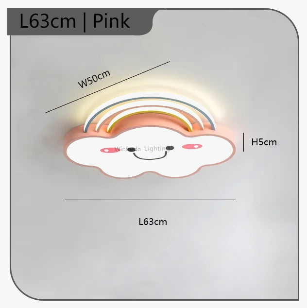 lustre nordique pour chambre d'enfants avec lumières led