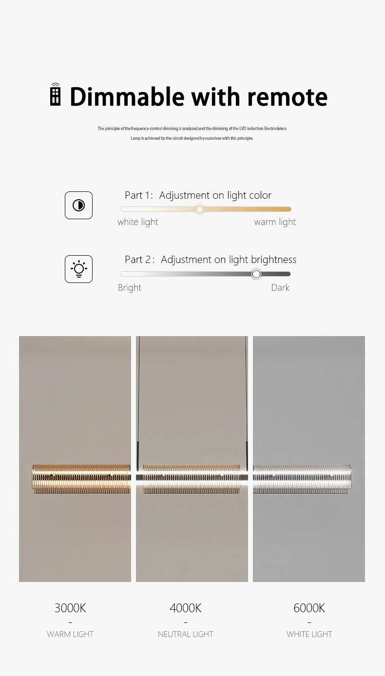 lustre nordique pour éclairage de table et cuisine