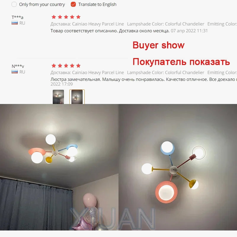 lustre nordique pour enfants dessin animé led princesse
