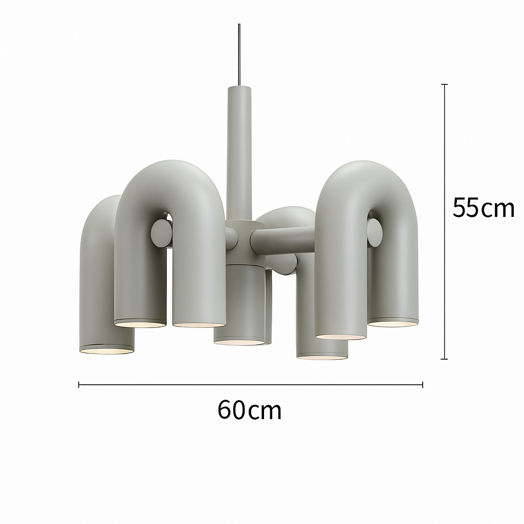 Lustre nordique simple pour salon