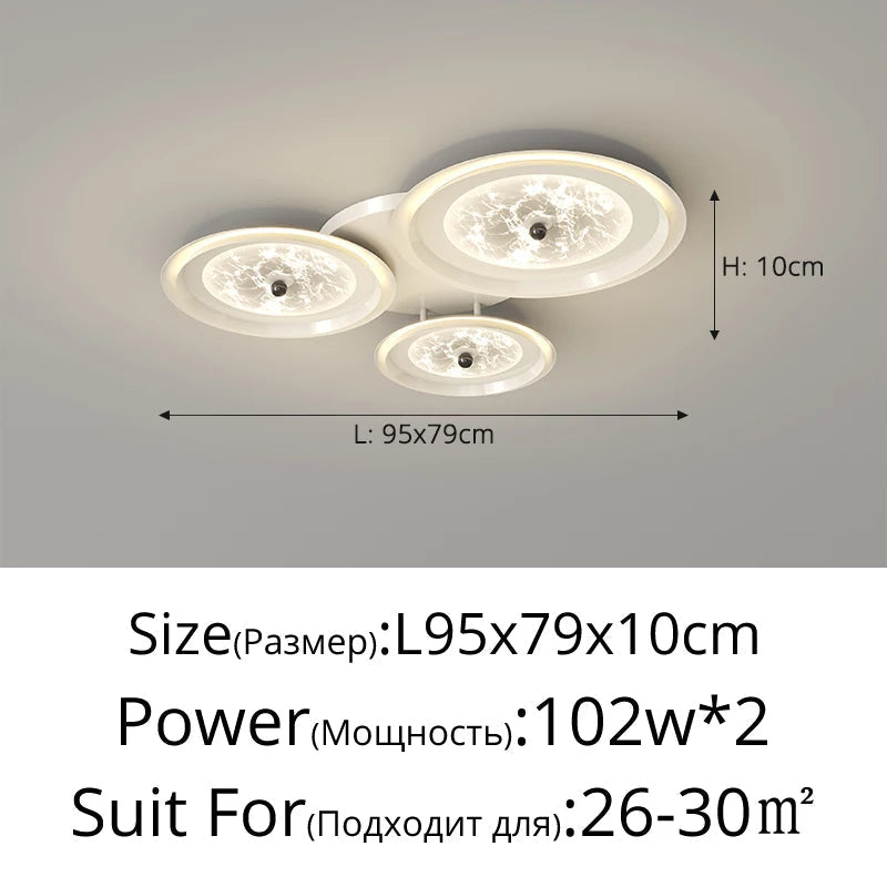 lustre nordique trois têtes éclairage intérieur protection des yeux