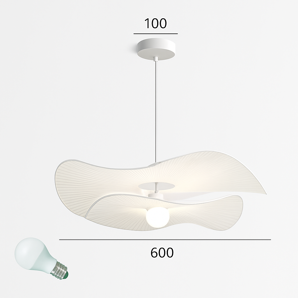 lustre nordique vintage en tissu pour un éclairage suspendu élégant